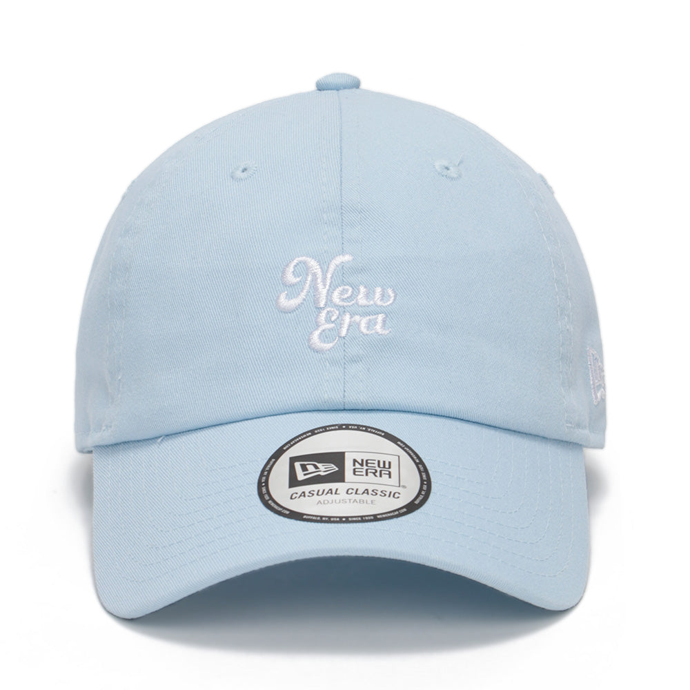 New Era Casual Classic Strap Logo Glacial Blue Adjustable Cap