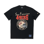 New Era San Francisco 49ers NFL Helmet Graphic Black Short Sleeve T-Shirt