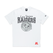 New Era Las Vegas Raiders NFL Helmet White COOLERA Short Sleeve T-Shirt