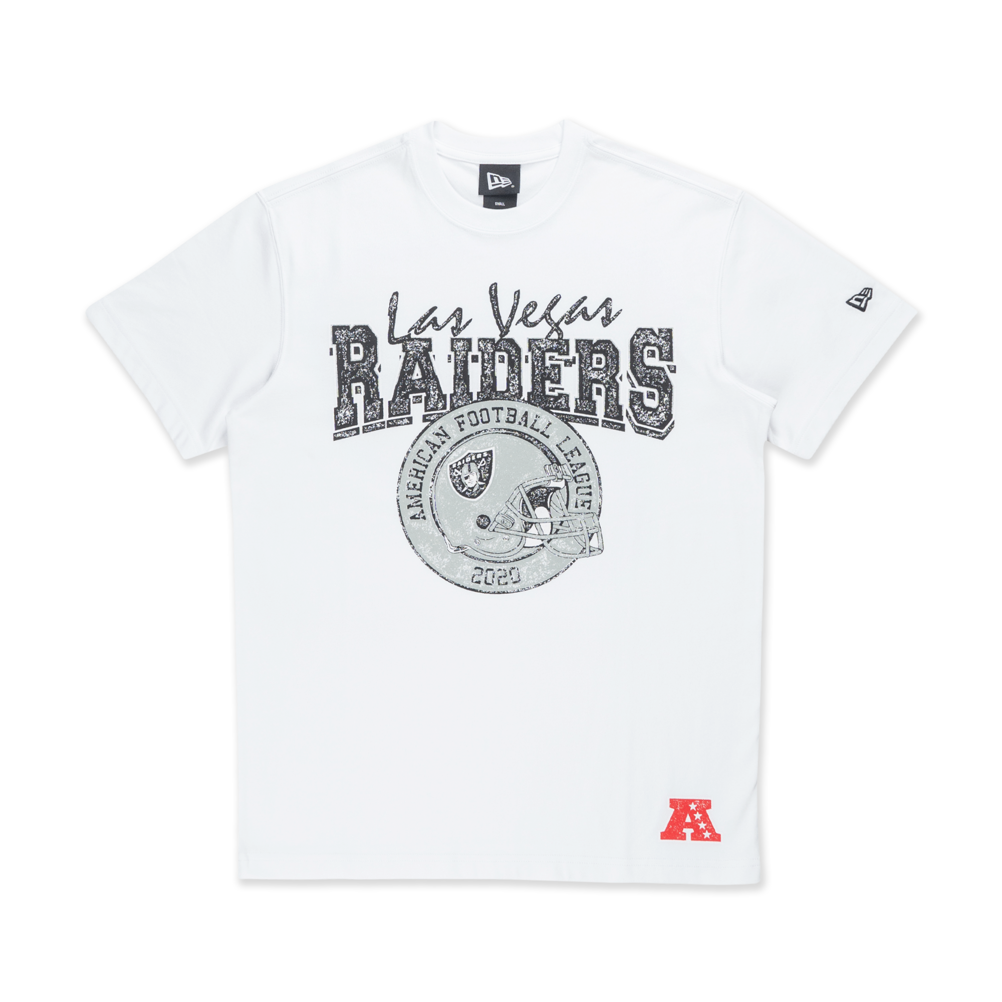 New Era Las Vegas Raiders NFL Helmet White COOLERA Short Sleeve T-Shirt