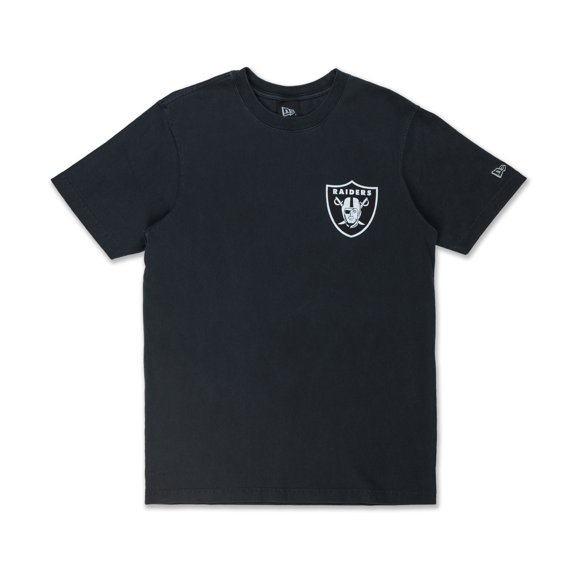 New Era Las Vegas Raiders League Washed Cotton Black Short Sleeve T-Shirt