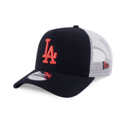 New Era 9FORTY A-Frame Los Angeles Dodgers Color Era Black Trucker Snapback Cap