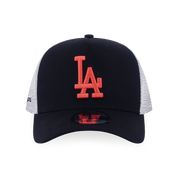 New Era 9FORTY A-Frame Los Angeles Dodgers Color Era Black Trucker Snapback Cap