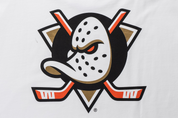 New Era Anaheim Ducks NHL White Oversized Short Sleeve T-Shirt