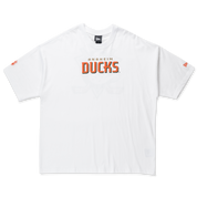 New Era Anaheim Ducks NHL White Oversized Short Sleeve T-Shirt