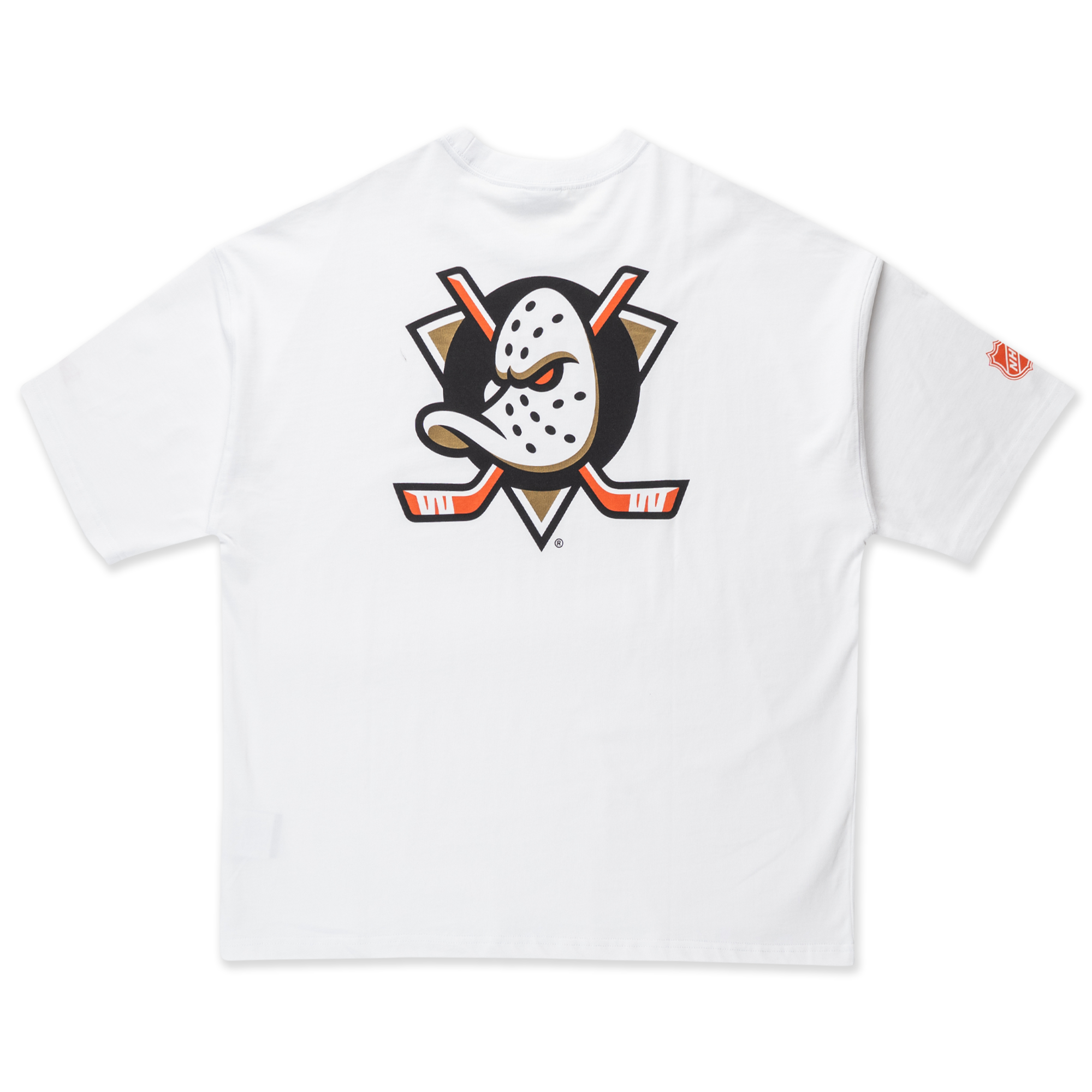 New Era Anaheim Ducks NHL White Oversized Short Sleeve T-Shirt