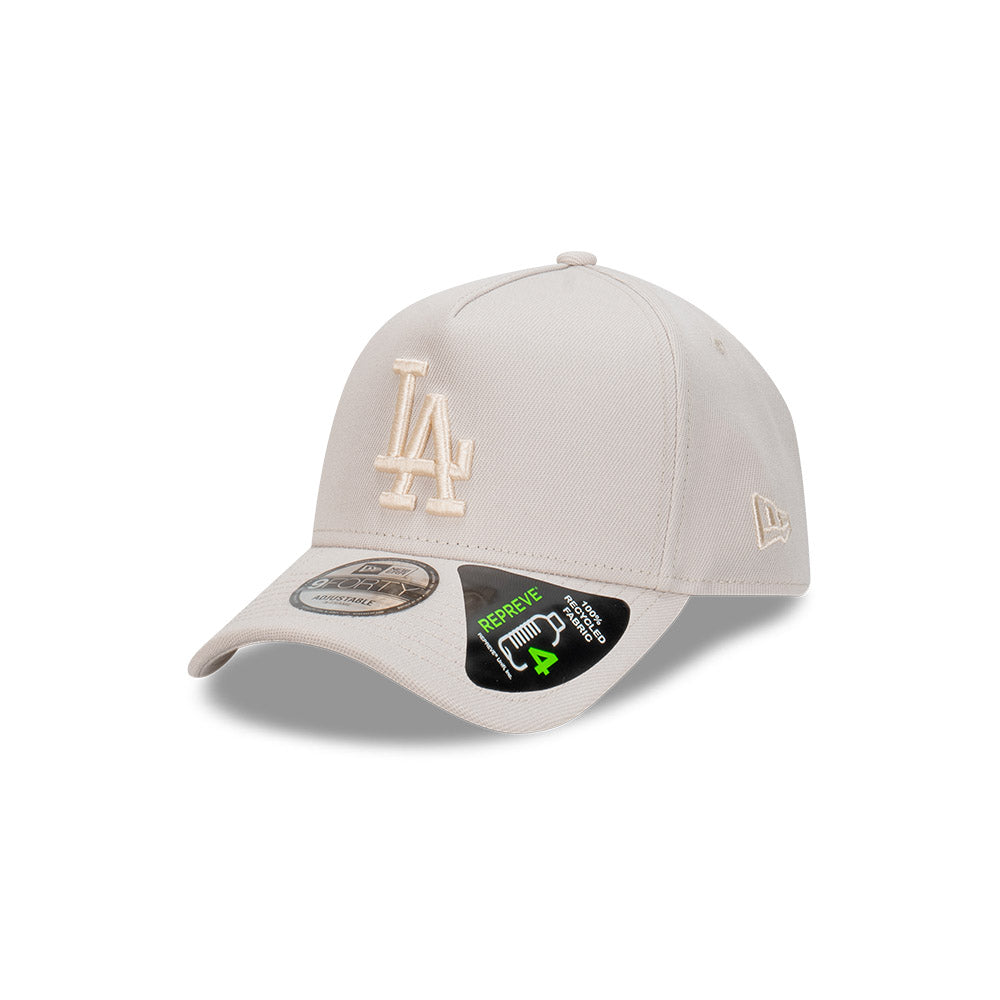 New Era 9FORTY A-Frame Los Angeles Dodgers MLB Repreve Stone Ivory