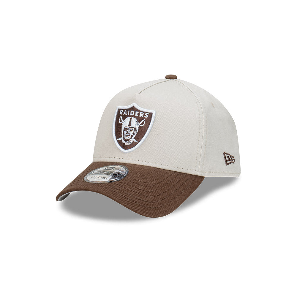 New Era Las Vegas Raiders NFL Oatmilk 9FORTY A-Frame Snapback Cap