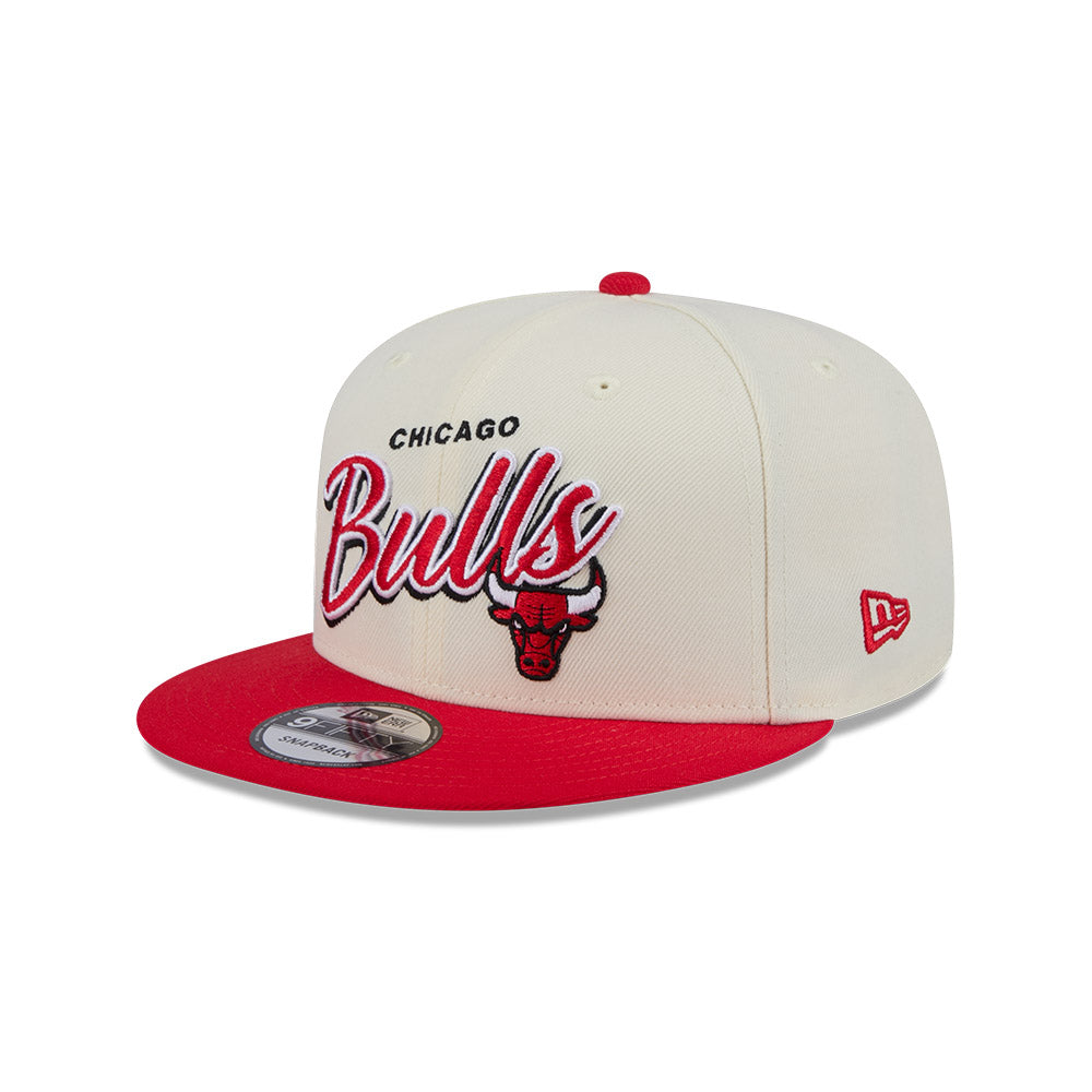 New Era 9FIFTY Chicago Bulls Two Tone Script NBA Chrome White OTC