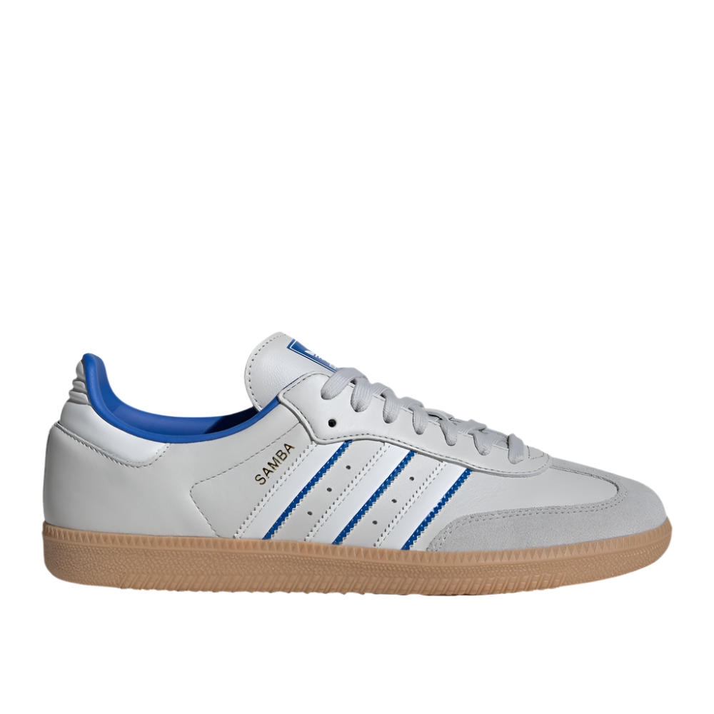 Adidas grey and blue shoes sales