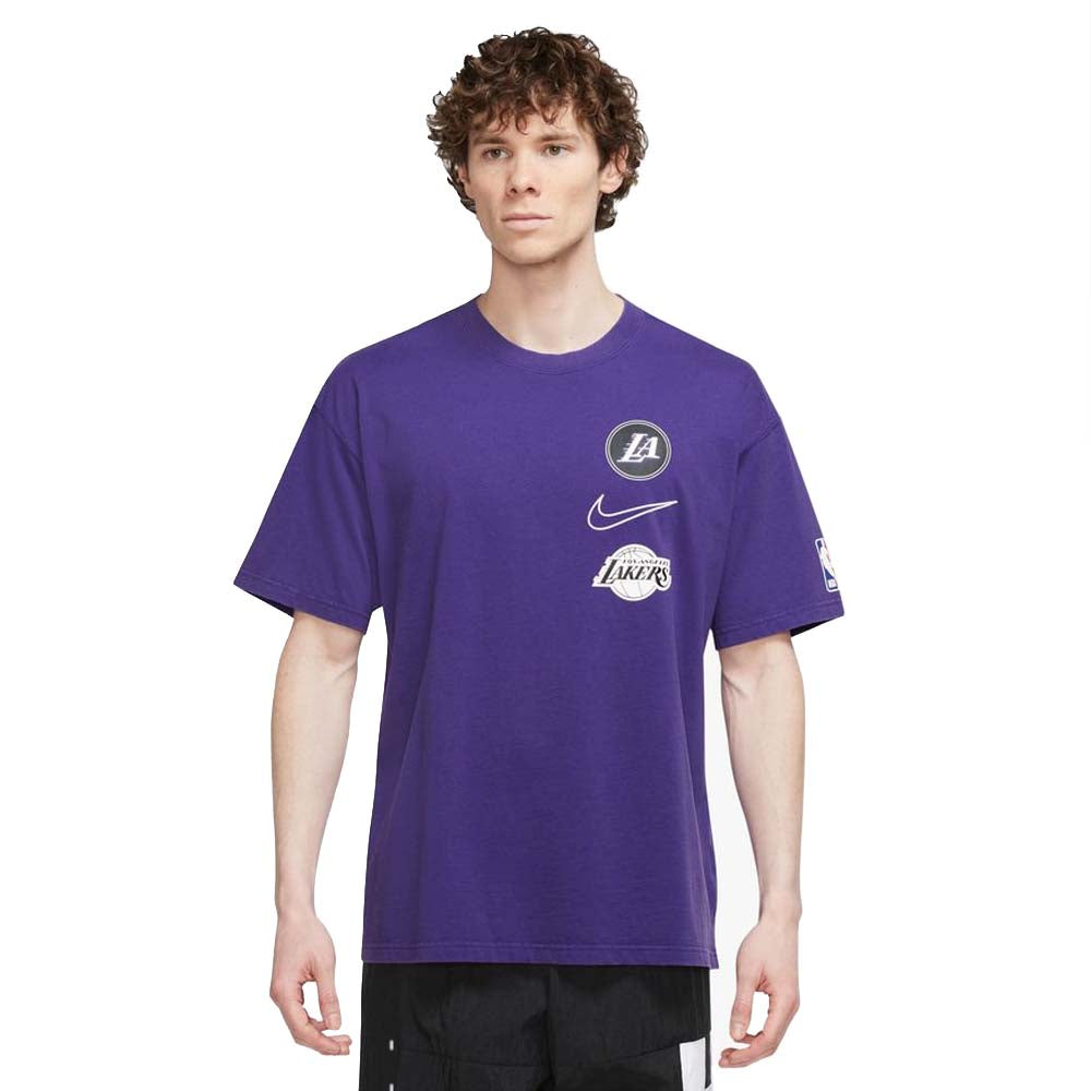 Nike Max90 Men's Los Angeles Lakers Courtside City Edition NBA T-Shirt  Purple - urbanAthletics