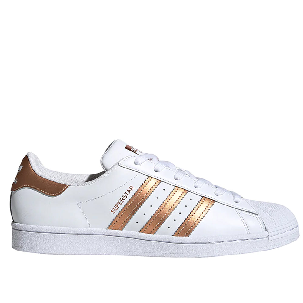 bord svømme indelukke ADIDAS WOMEN'S SUPERSTAR WHITE COPPER - urbanAthletics