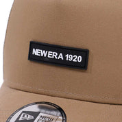 New Era 9FORTY A-Frame Wordmark Patch NE1920 Khaki Trucker Cap