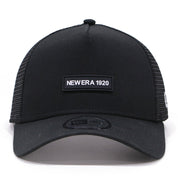 New Era 9FORTY A-Frame Wordmark Patch NE1920 Black Trucker Cap