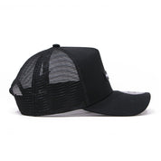 New Era 9FORTY A-Frame Wordmark Patch NE1920 Black Trucker Cap