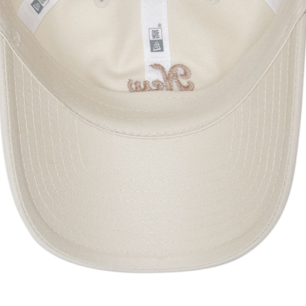 New Era Casual Classic Strap Logo Cream Adjustable Cap