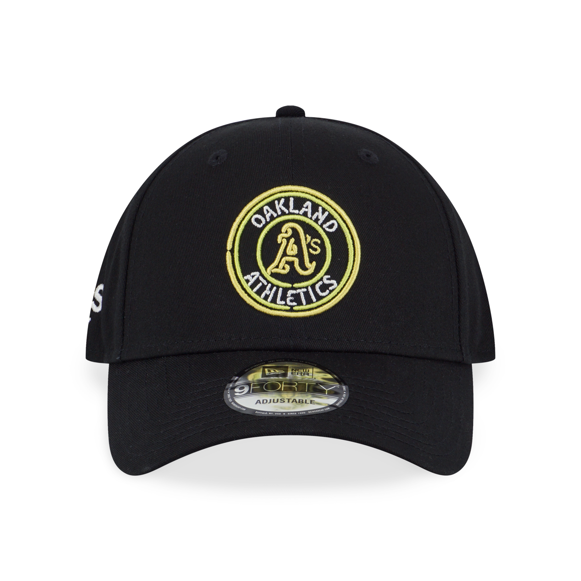 New Era 9FORTY Oakland Athletics Party Vibe Summer Neon Black Adjustable Cap