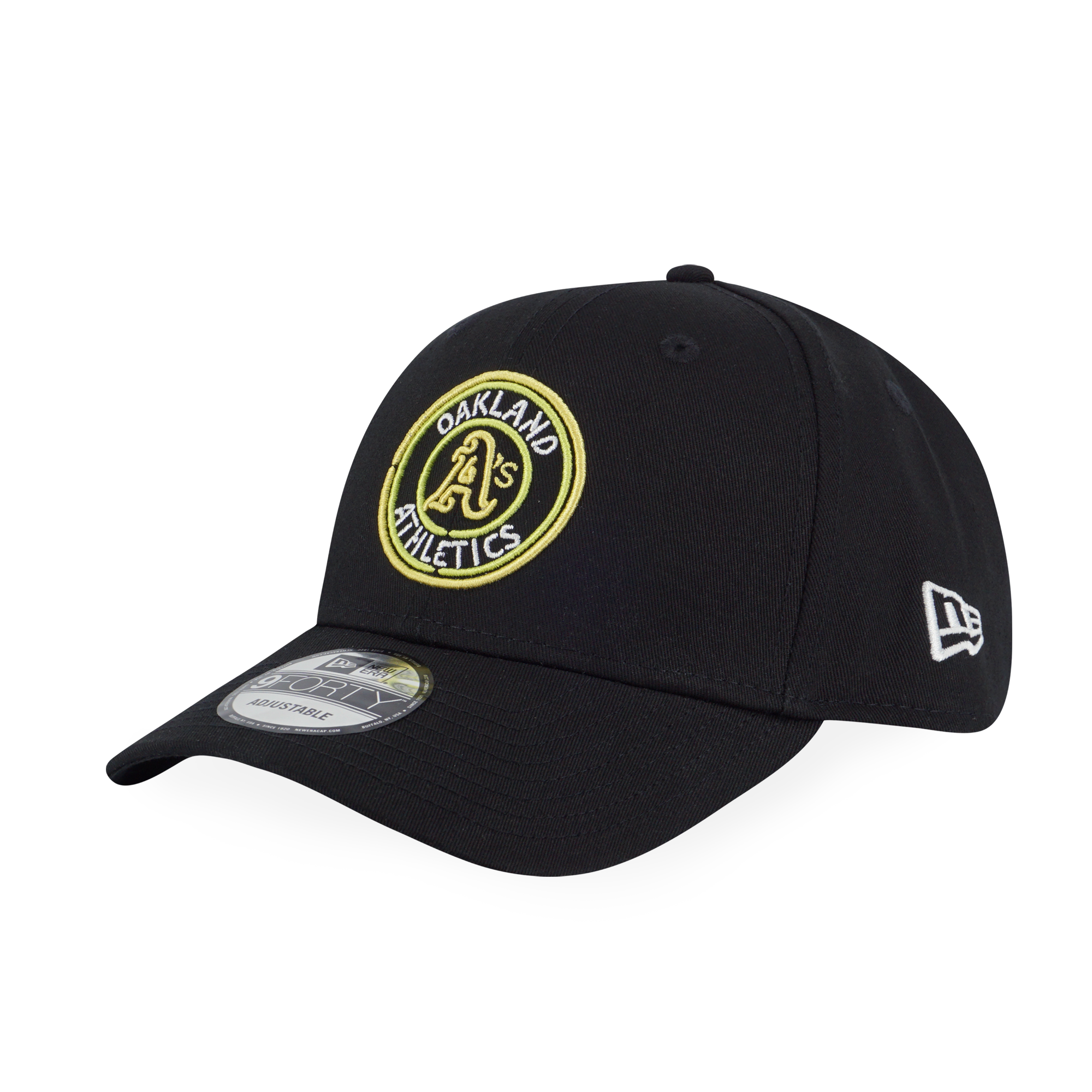 New Era 9FORTY Oakland Athletics Party Vibe Summer Neon Black Adjustable Cap