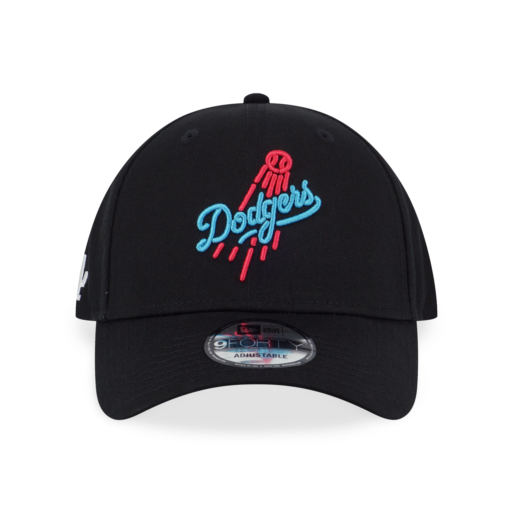 New Era 9FORTY Los Angeles Dodgers Party Vibe Summer Neon Black Adjustable Cap