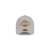 New Era 9FORTY A-Frame Los Angeles Lakers Medium Silver Olive Adjustable Cap