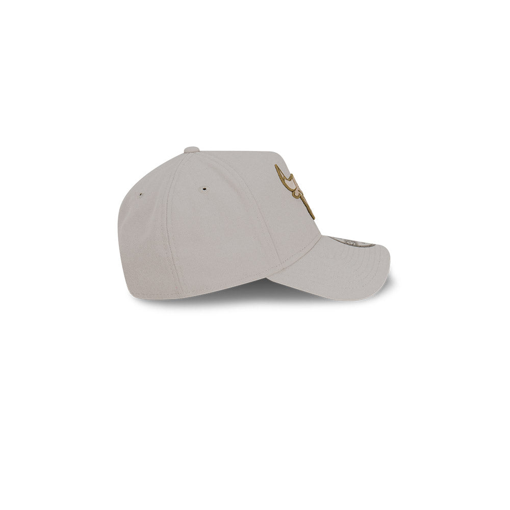 New Era 9FORTY A-Frame Chicago Bulls Medium Silver Olive Adjustable Cap