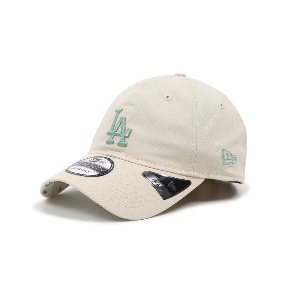 New Era 9TWENTY Los Angeles Dodgers Soft Nature Plant Light Cream Adjustable Cap