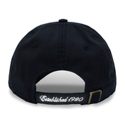 New Era Casual Classic Strap Logo Mini Script Black Adjustable Cap