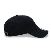 New Era Casual Classic Strap Logo Mini Script Black Adjustable Cap