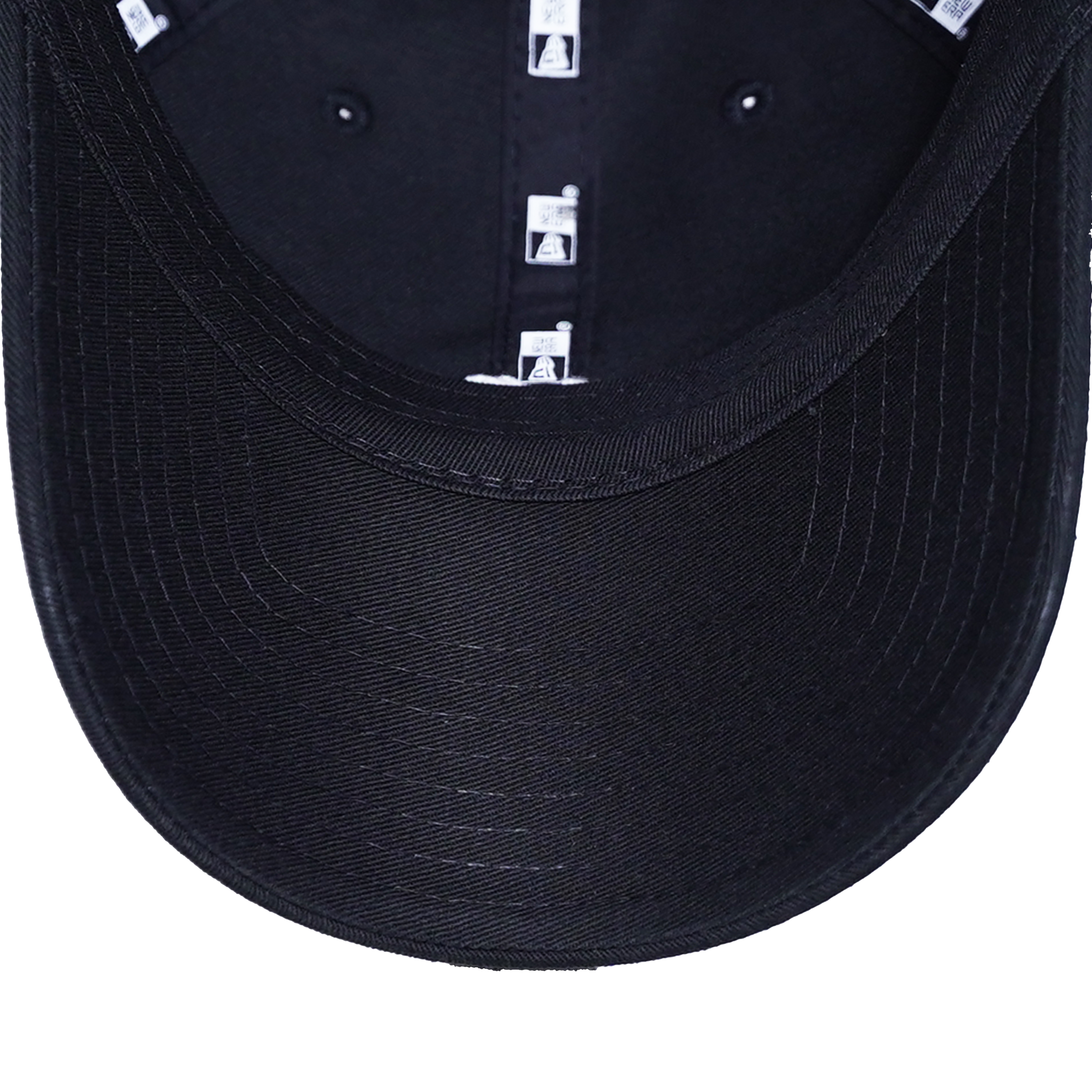 New Era Casual Classic Strap Logo Mini Script Black Adjustable Cap