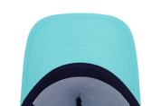 New Era 9FORTY A-Frame Trucker New York Yankees MLB Color Arctic Teal Snapback Cap
