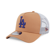 New Era 9FORTY A-Frame Trucker New York Yankees MLB Color Deep Sand Snapback Cap