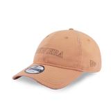 New Era 9FORTY Logo Washed Deep Sand Unstructured Adjustable Cap
