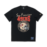 New Era San Francisco 49ers NFL Helmet Graphic Black Short Sleeve T-Shirt