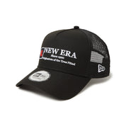 New Era 9FORTY A-Frame Cap Logo Black Trucker Snapback Cap