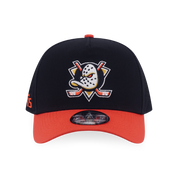 New Era 9FORTY A-Frame Anaheim Ducks NHL Team Logo Black Adjustable Cap