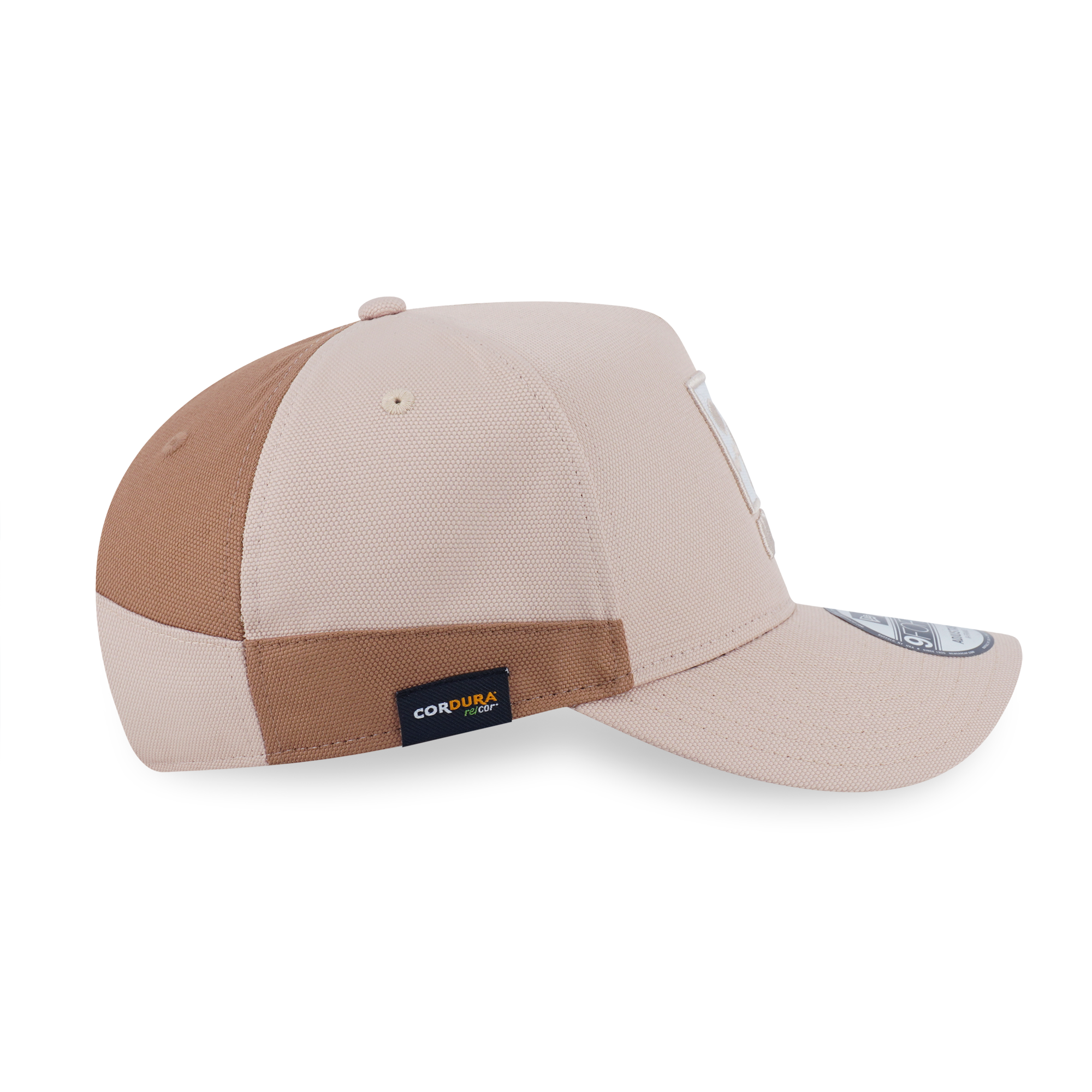 New Era 9FORTY A-Frame Wordmark Cordura Re Cor Oat Milk Snapback Cap
