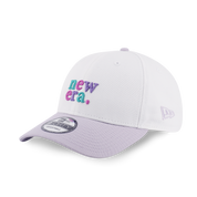 New Era 9FORTY Wordmark 90s Vibe White Soft Lavender Adjustable Cap