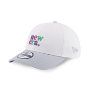 New Era 9FORTY Wordmark 90s Vibe White Dolphin Gray Adjustable Cap