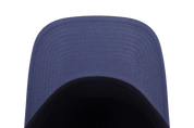 New Era 9FORTY A-Frame Trucker Los Angeles Dodgers Metal Badge Muted Indigo Snapback Cap