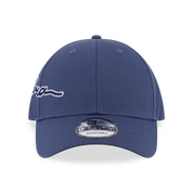 New Era 9FORTY Side Script Basic Muted Indigo Adjustable Cap