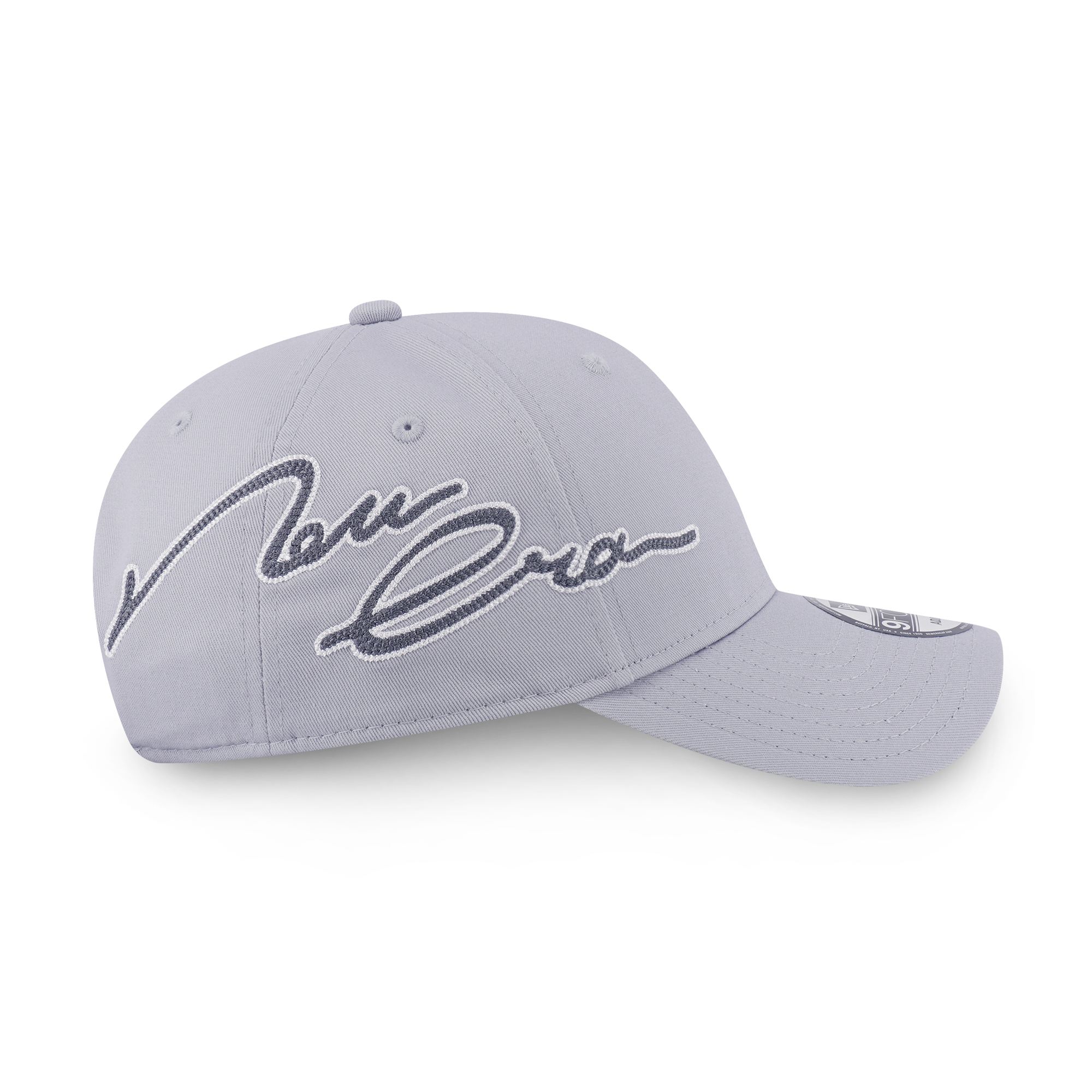 New Era 9FORTY Side Script Basic Dolphin Grey Adjustable Cap
