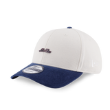 New Era 9FORTY Script Metal Copper Chrome White Indigo Adjustable Cap