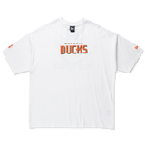 New Era Anaheim Ducks NHL White Oversized Short Sleeve T-Shirt