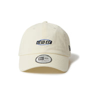 New Era Casual Classic Racer Logo Cream Adjustable Cap