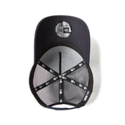 New Era 9FORTY A-Frame Trucker Woven Patch Navy Washed Denim Snapback