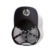 New Era 9FORTY A-Frame Trucker Woven Patch Blue Washed Denim Snapback Cap