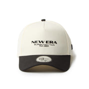 New Era 9FORTY Wordmark TPU Logo and Metal Flag White Black Adjustable Cap