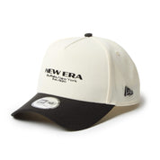 New Era 9FORTY Wordmark TPU Logo and Metal Flag White Black Adjustable Cap