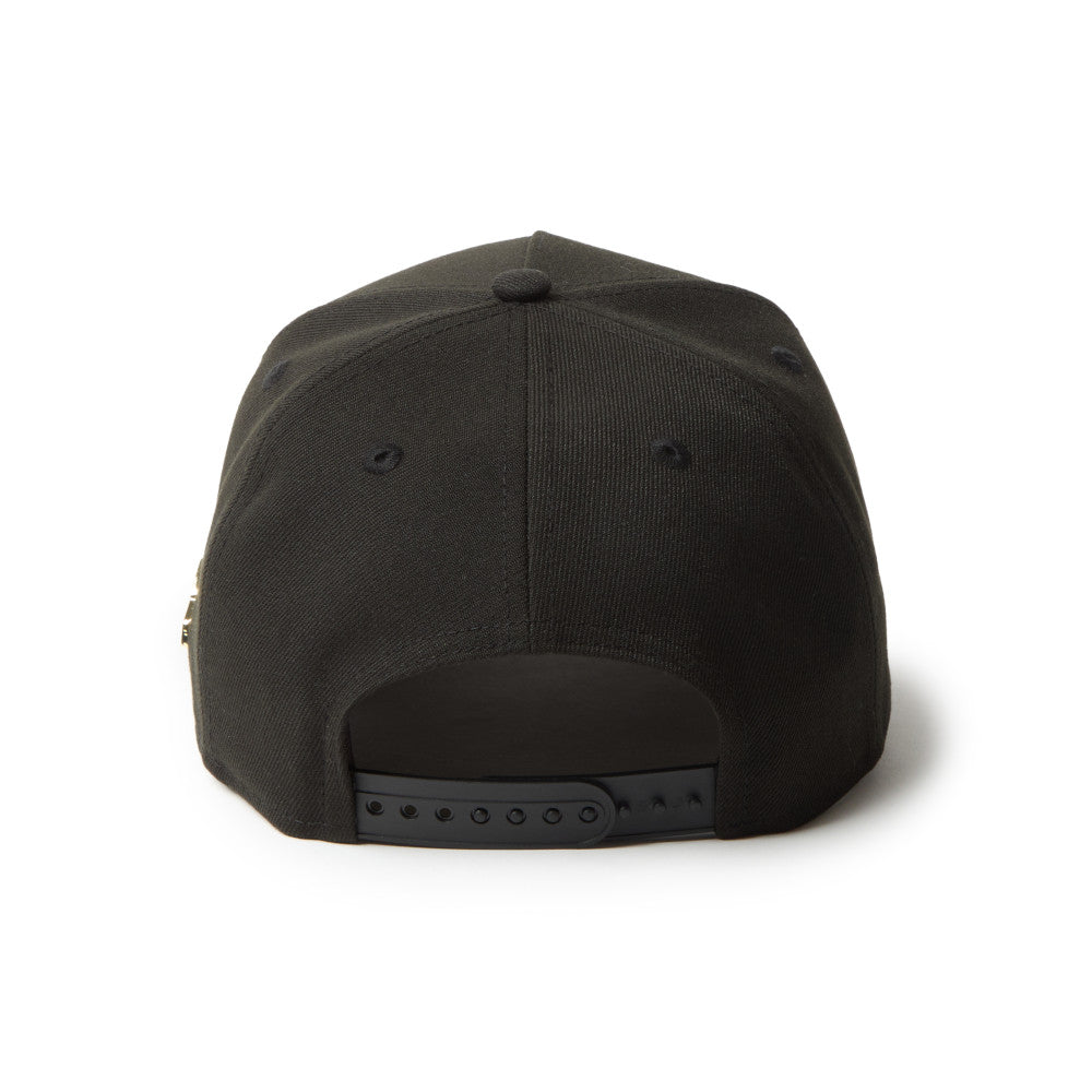 New Era 9FORTY Wordmark TPU Logo and Metal Flag Black Adjustable Cap
