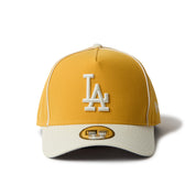 New Era 9FORTY Los Angeles Dodgers Piping Two Tone Gold Adjustable Cap